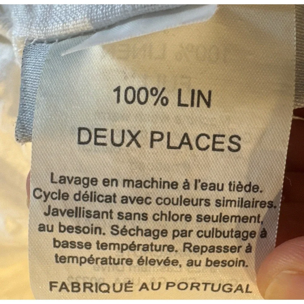 Parachute 100% Linen Fitted Sheet Full White Bedding Coastal Boho Minimalist